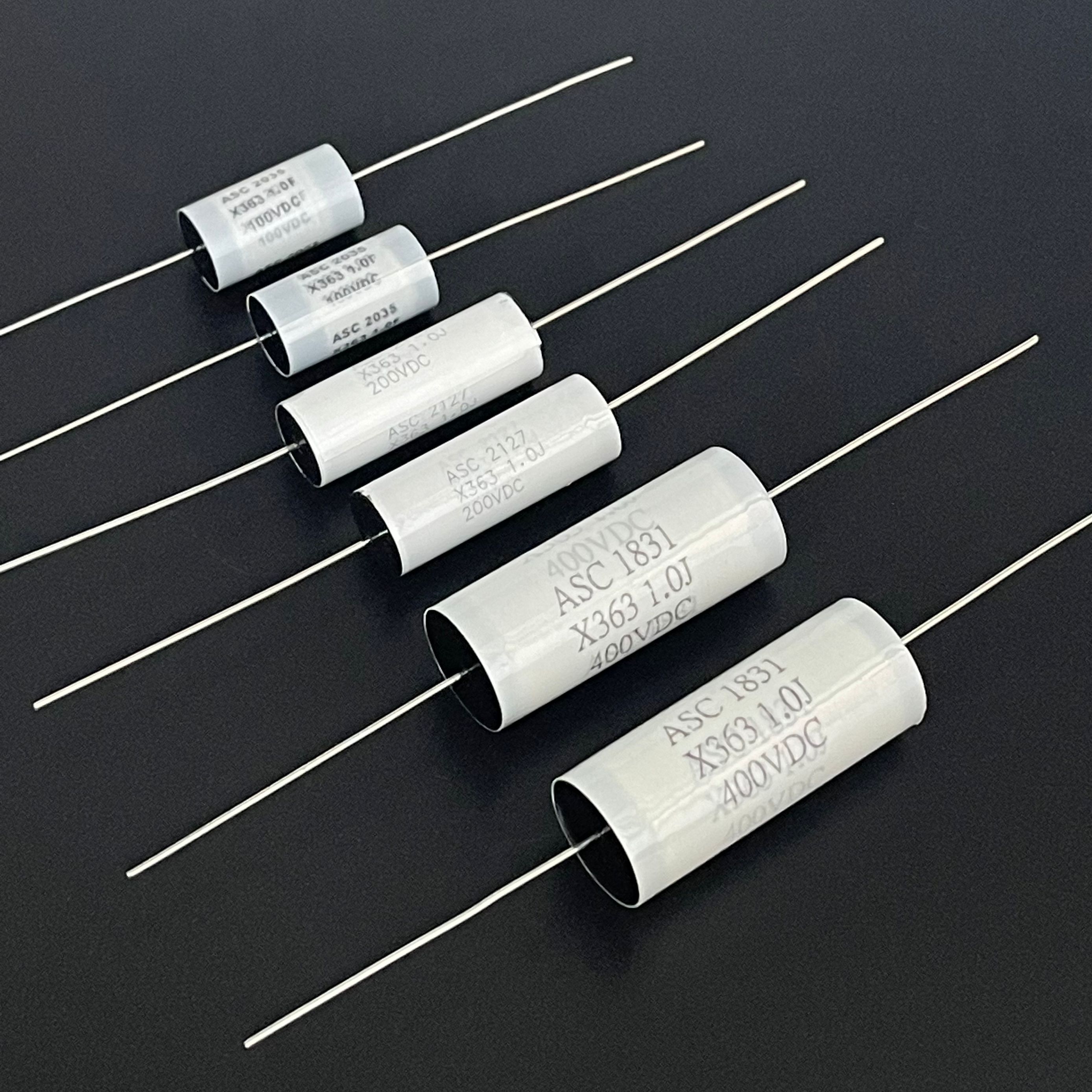 美国ASC X363系 1UF 100V/200V/400V 轴向 发烧 分频耦合无极电容