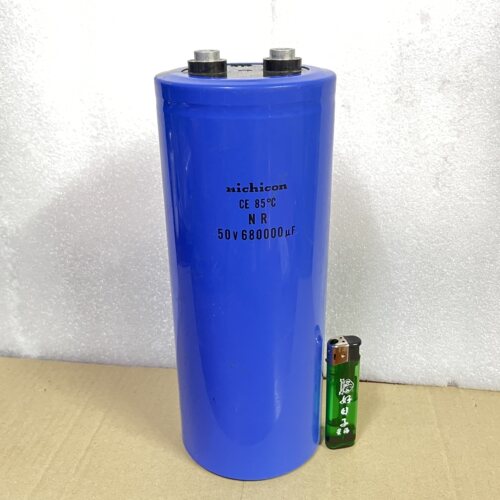 库存散新 日本nichicon 50V 680000UF  CE85°CNR  铝电解电容器