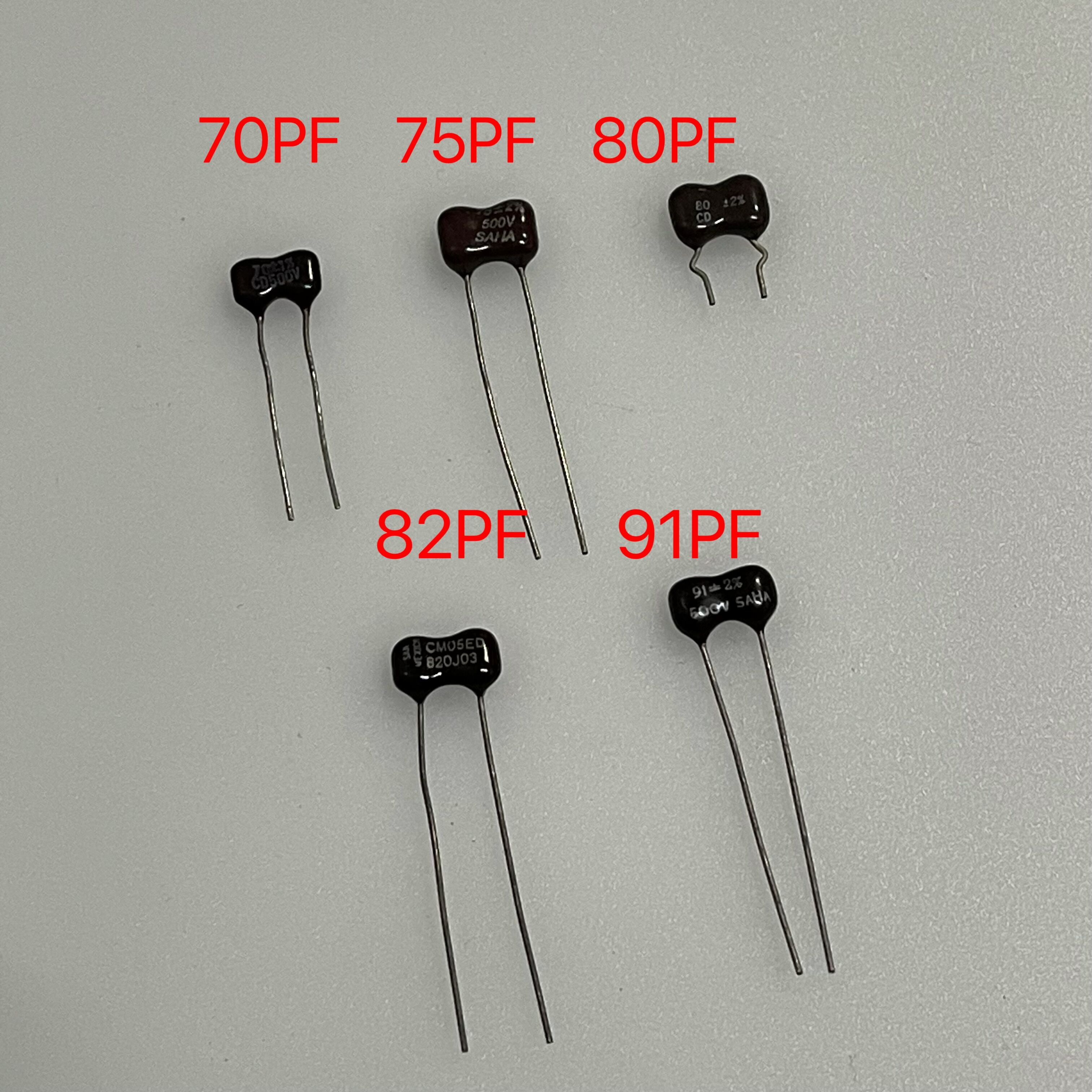 云母电容75PF82PF91PF500V