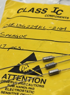 美国 SPRAGUE思碧 0.22UF 50V M39003/01-2104J 轴向钽电解电容