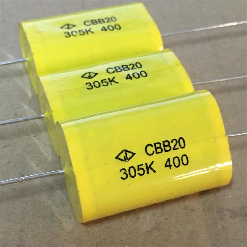 全新 法拉GD CBB20系 305K 3UF 400V DC 粗铜脚 吸收薄膜无极电容