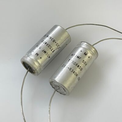 MALLORY摩罗利 235系 450UF 代 470UF 50V 铜脚发烧音频滤波电容