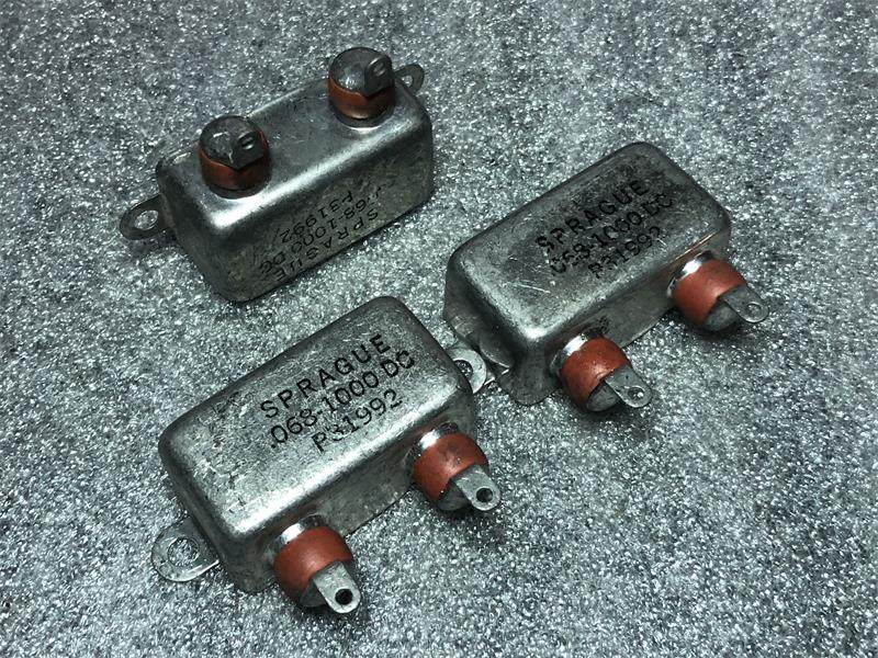 古董美国SPRAGUE 0.068UF 1000V 铜壳 胆机耦合油浸无极电容