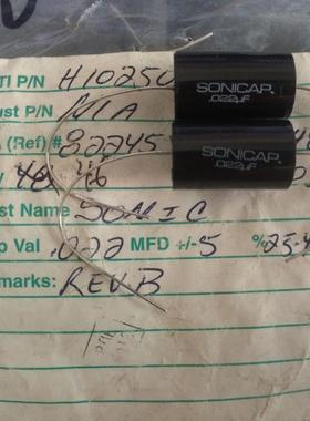 美国 SONICAP Platnum 铂金 0.022uf 600V 发烧音频耦合无极电容