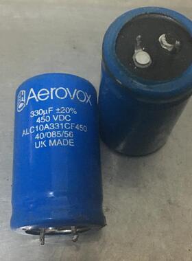 英国BHC AEROVOX 330UF450V 发烧胆机高压滤波电解电容