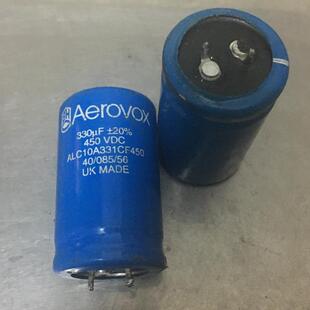 英国BHC AEROVOX 330UF450V 发烧胆机高压滤波电解电容