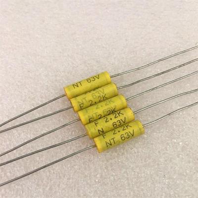 台湾FARAD 华仑NT  2.2UF 63V 225K 轴向金属化薄膜电容 6*18MM