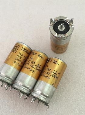 拆机 德国 ROE 金装DIN41257系 2200UF16V 发烧直插滤波电解电容