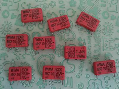 拆机德国WIMA威马 MKP10 3300PF 2000V 发烧耦合无极薄膜电容