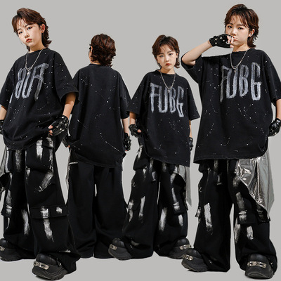 少儿嘻哈街舞演出服酷帅套装