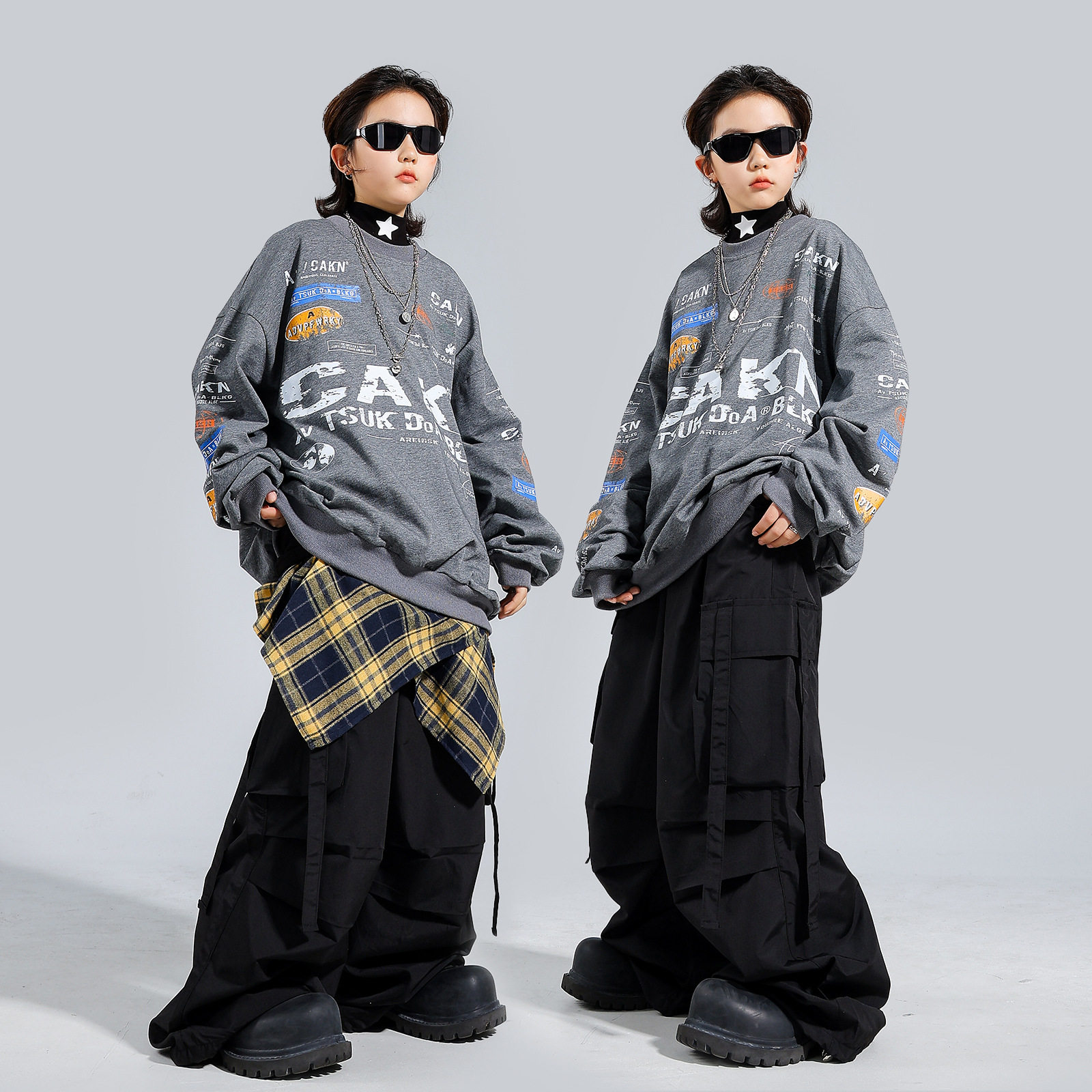 儿童街舞潮服嘻哈男童潮酷时髦长袖卫衣套装少儿hiphop元旦表演服,童装/婴儿装/亲子装,儿童演出服,淘宝优惠券,粉丝福利购,淘宝优惠卷