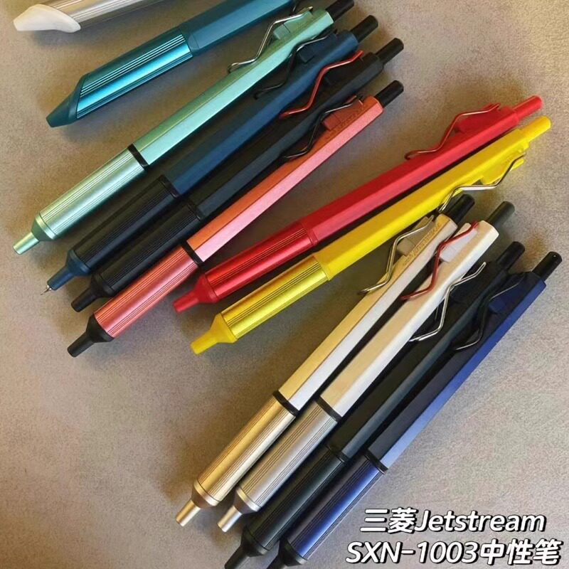 日本文具大赏UNI三菱圆珠笔SXN-1003中油笔金属低重心0.28/0.38mm