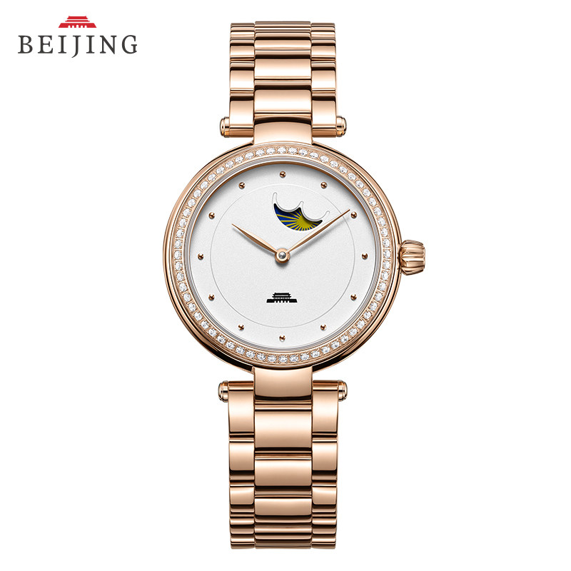 情侣礼物北京表2020新款女手表自动机械表时尚小表盘潮流女士腕表