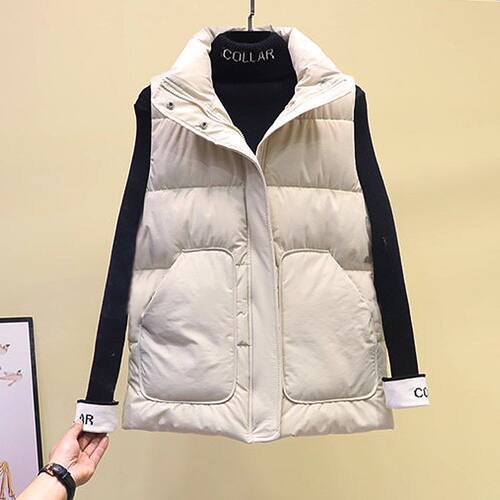 【80-200斤】百搭羽绒棉服马甲女