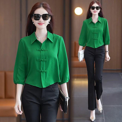 中国风春夏装衬衫宽松显
