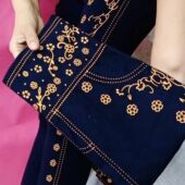 2026春秋新款 显瘦百搭 加肥加大高腰高弹力外穿透气仿牛仔打底裤