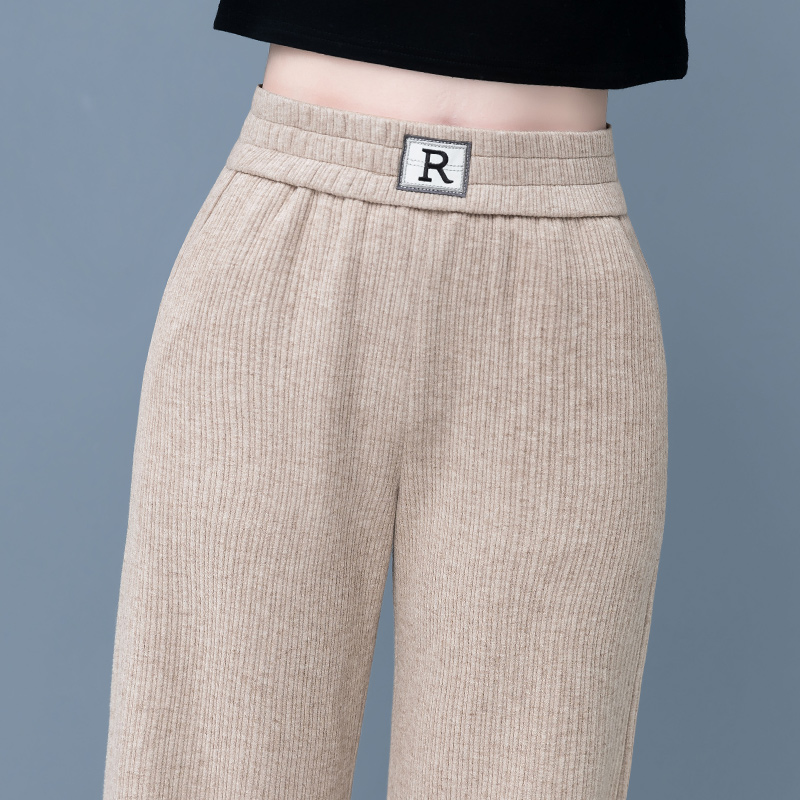 妈妈春秋新款休闲裤子女士阔腿裤