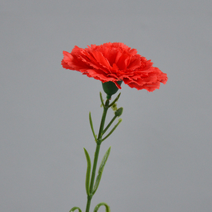 康乃馨中号单枝仿真花母亲节日花束花篮插花商场节日氛围景观造型