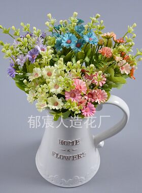 仿真10头迷你把花小雏菊帽子diy