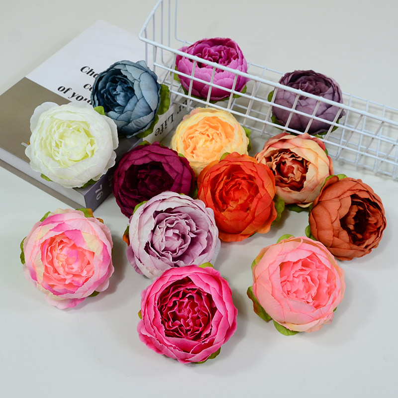仿真牡丹花头 婚庆花墙圆牡丹包芯牡丹花朵 绣球牡丹玫瑰花墙道具