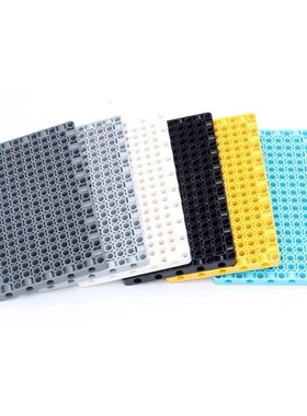 兼容某高 39369 黄 11x19 中蔚蓝 SPIKE 机械科技底板带孔 零配件