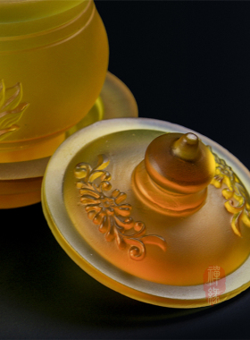 圣水杯供具用品 古法琉璃供水杯字莲花贡水杯大悲水净水杯i.