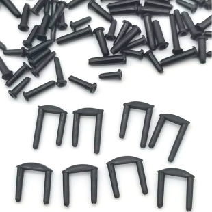 线粒钉 盒装 包邮 双线孔 双连钉 线孔 护线管 套装 羽毛球拍 正品