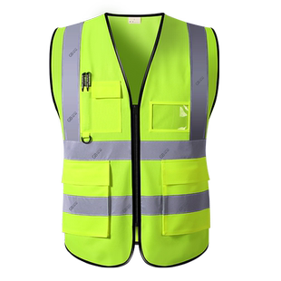 国标反光安全背心工地施工马甲定制建筑透气环卫交通反光衣工作服