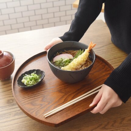 不圆木盘日式托盘餐盘半月盘扇型盘子不规则简约蛋糕月饼食物托盘