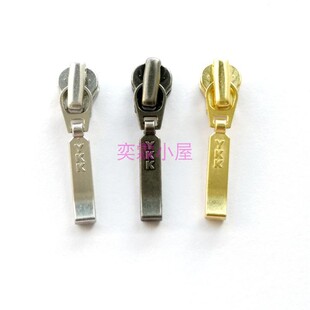 3号金属拉链头自锁金色古银色拉练头修衣服鞋子拉锁YKK拉链配件