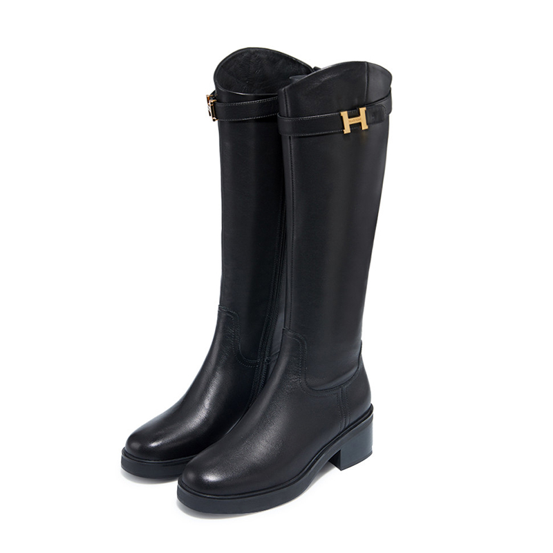 潮流时尚真皮品质气质高跟