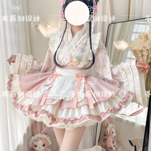 秋冬中华风lolita印花可爱大裙摆全套 正品 小药师·本草植物