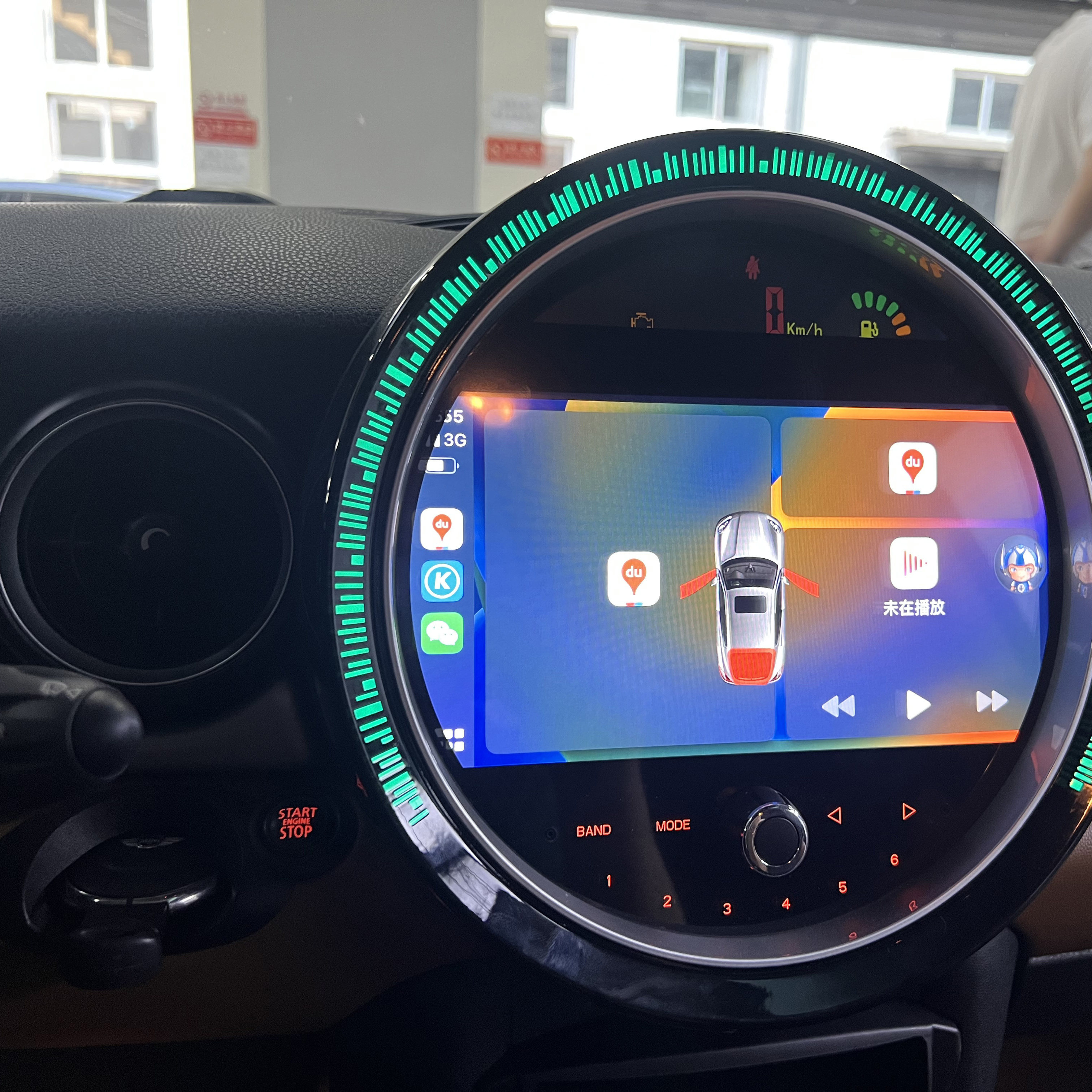 适用于宝马mini中控大屏导航Carpaly全景无线高清液晶仪表盘