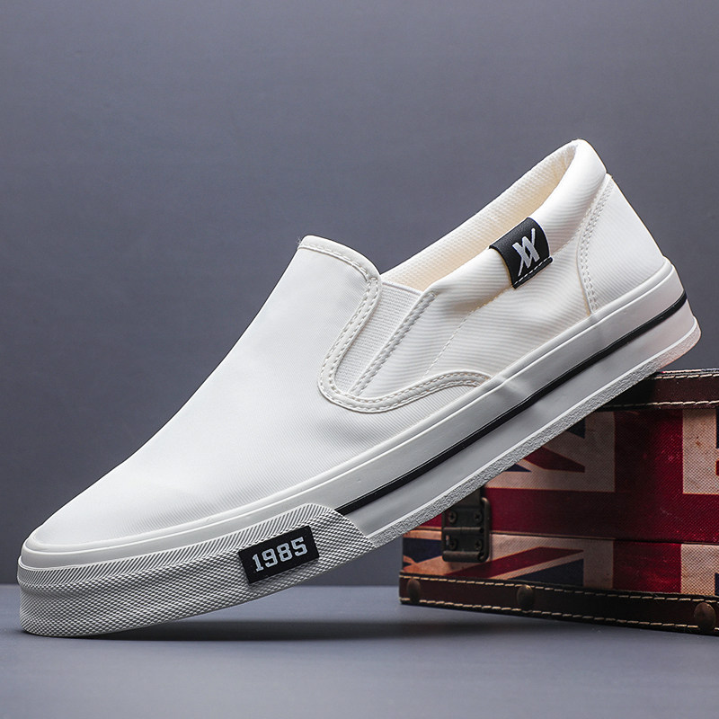 爆款国风潮超轻薄夏季布鞋男鞋一脚蹬休闲鞋百搭透气青年帅气板鞋