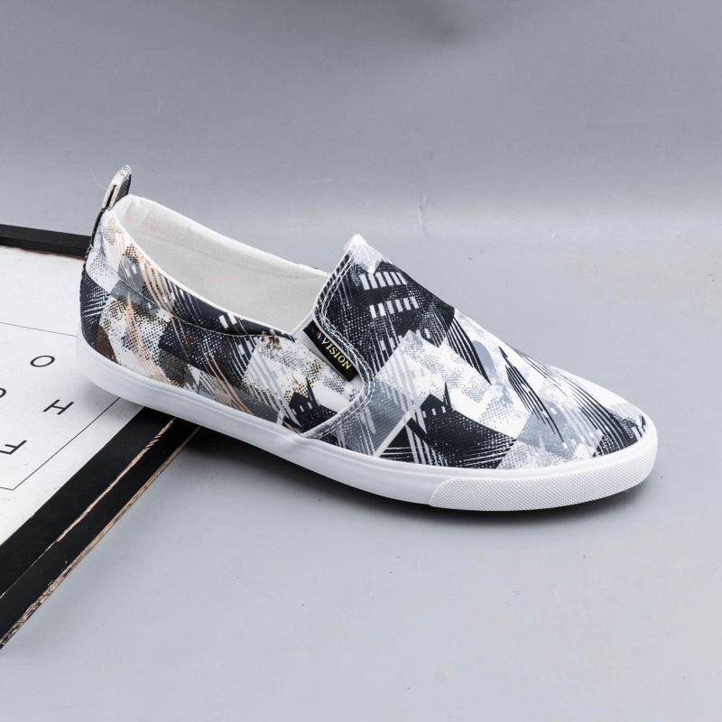 猎友透气低帮布料欧美风印花潮鞋