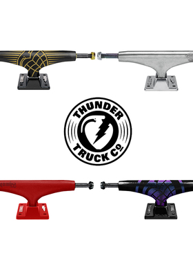 美国进口 THUNDER滑板支架T桥雷桥TEAM中空双空款钛合金 包邮多款