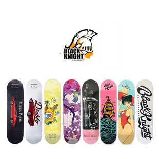 SYMBOLIC 55滑板店 BLACKKNIGHT玻纤 双翘板 专业滑板板面
