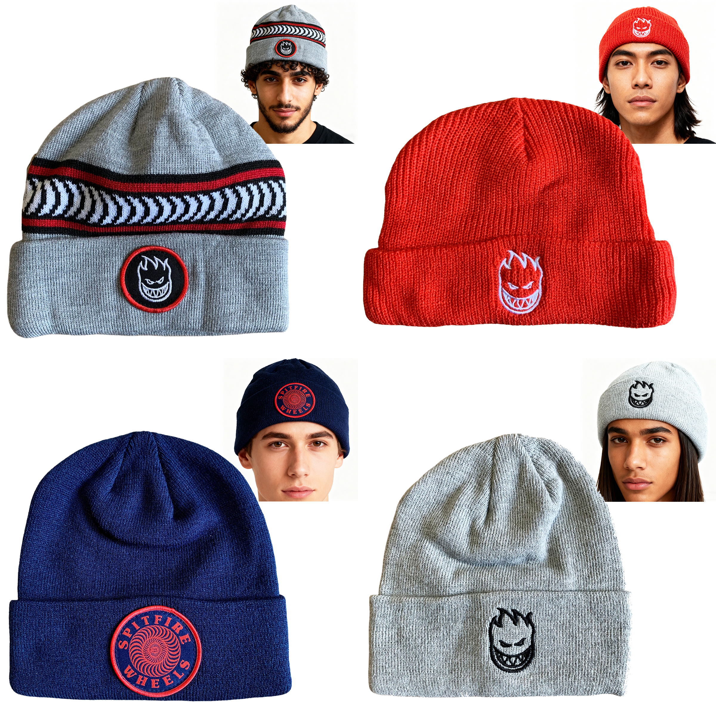 户外小火人套头线帽男女青少年