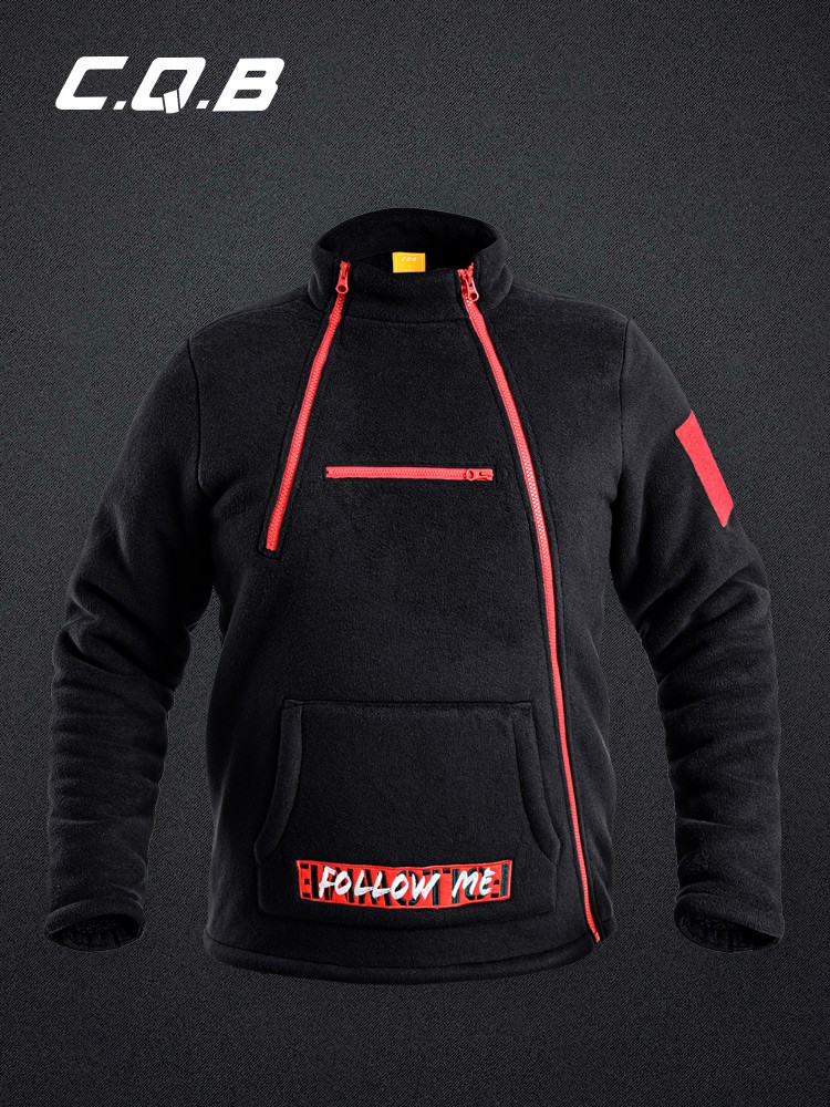 cqb疯王战术抓绒衣男冬季加厚