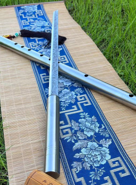 龙泉市可吹笛子唐横刀剑防身棍中短刀剑一体车载冷兵器演奏未开刃