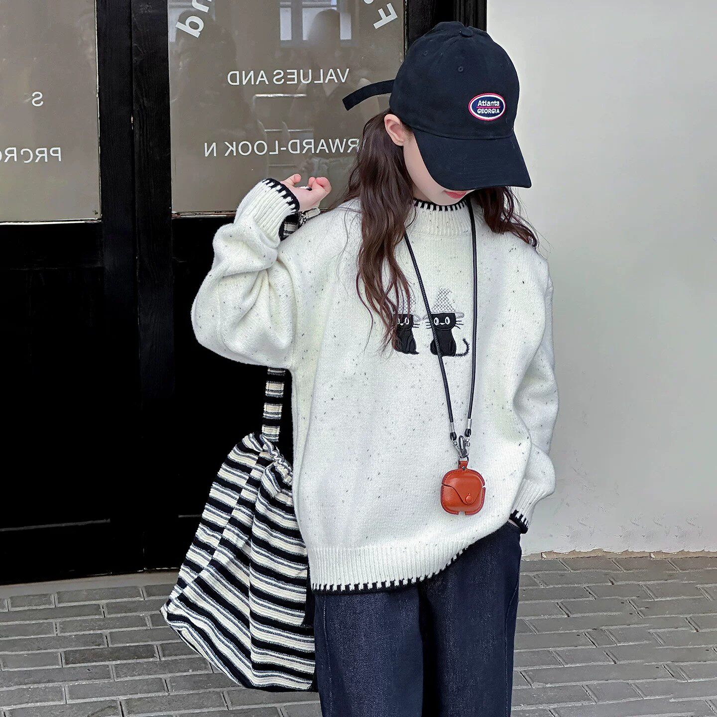 女童毛衣2026新款秋冬季儿童加厚线衣打底衫女大童冬装加绒针织衫