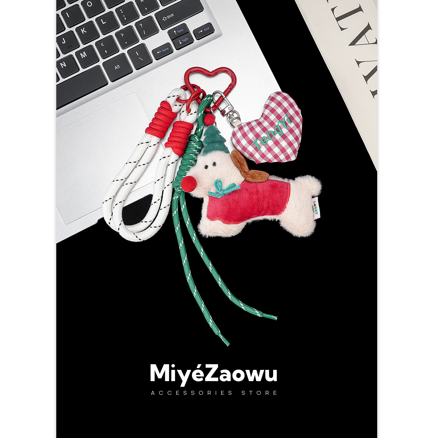 【弥野造物】圣诞礼物小狗包挂件