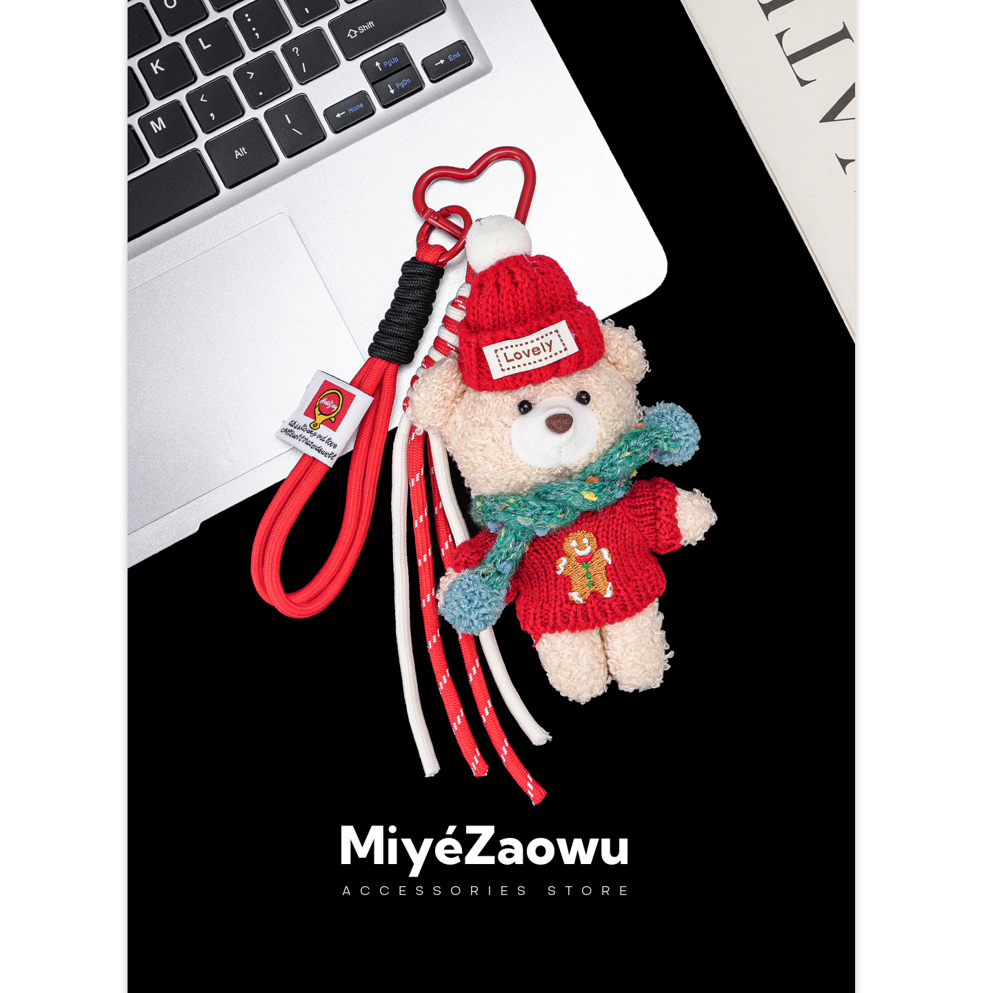 【弥野造物】圣诞礼物小熊挂件