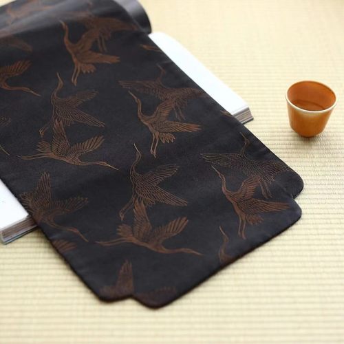 老料香云纱茶席桌旗桌布复古中式