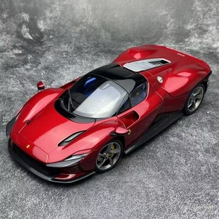 正版比美高 1比18车模 法拉利SP3汽车模型 合金仿真收藏车模摆件