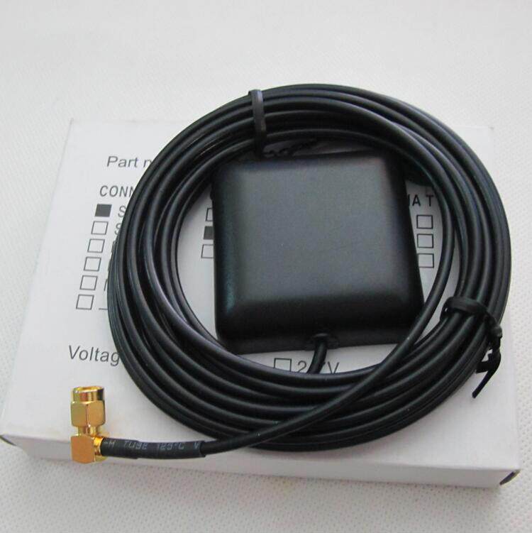 高增益快搜星DAM1575A2D好信号原厂车载导航GPS天线SMA弯口5米线