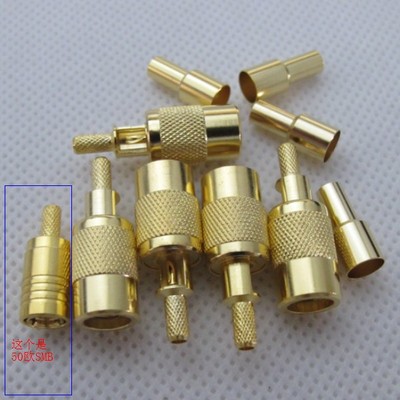 75欧姆SMB母头SMB-75K-1.5视频连接器适用于RG179线整体镀金公头