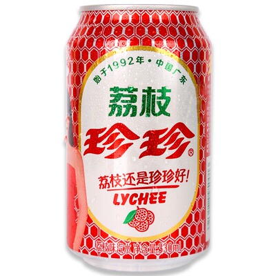 珍珍荔枝味汽水碳酸饮料80后怀旧