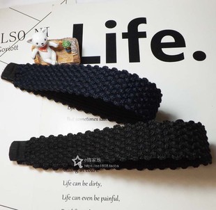 {28元包邮}刘海贴式发箍简约黑 蓝色头箍头发饰品发帖魔法贴洗脸