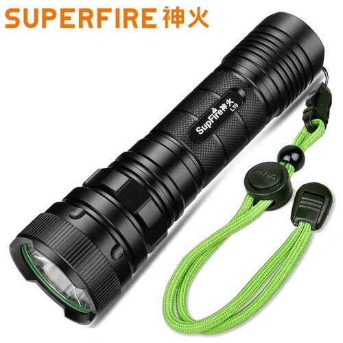 LED户外神火强光手电筒可充电